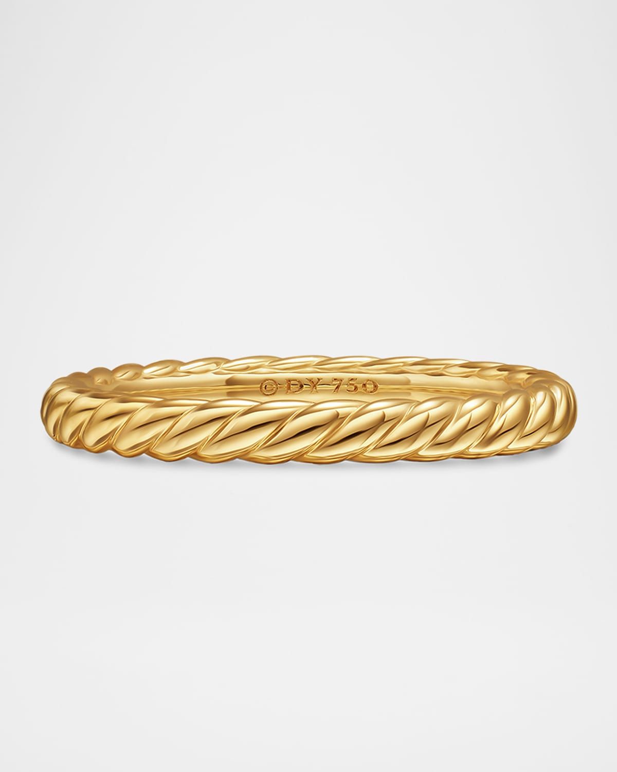 DY Unity Cable Ring in 18K Gold