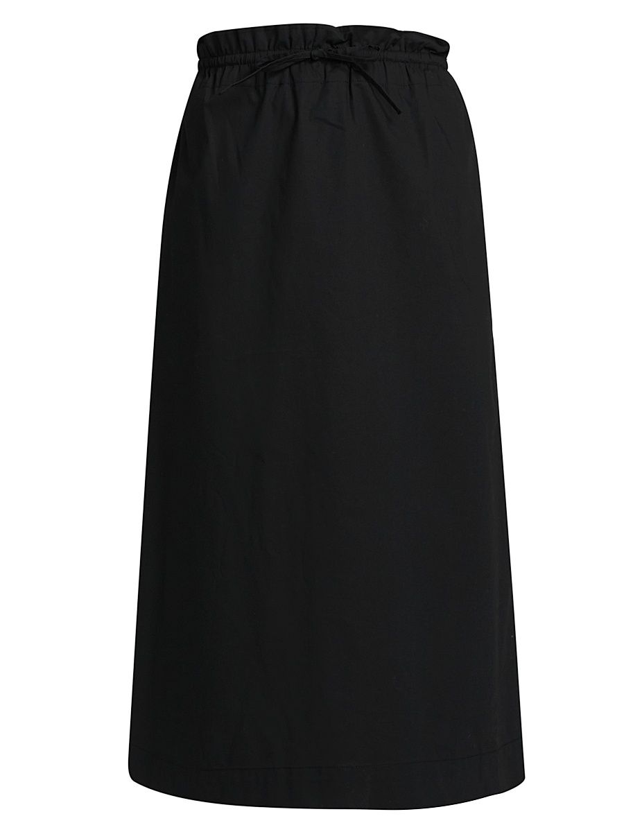 Women's Shore Cotton Midi-Skirt - Black - Size XL