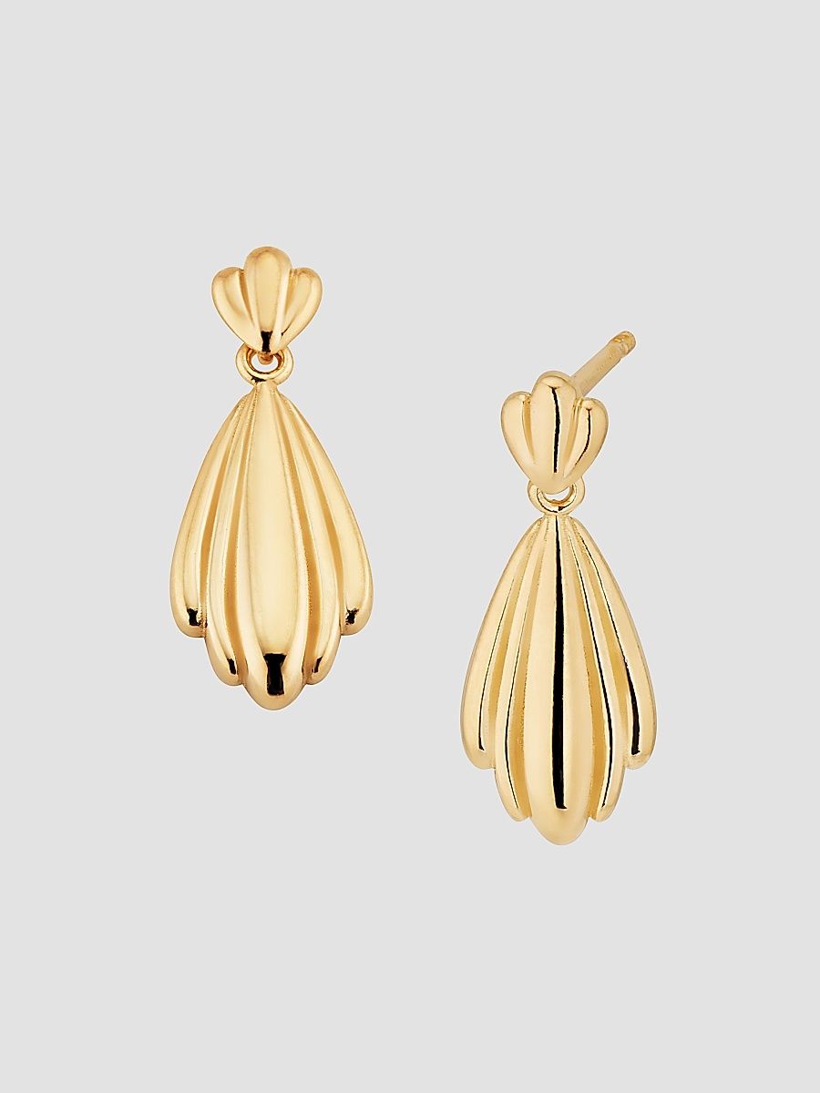 Women's 14K Yellow Gold Making Waves Studs - Gold