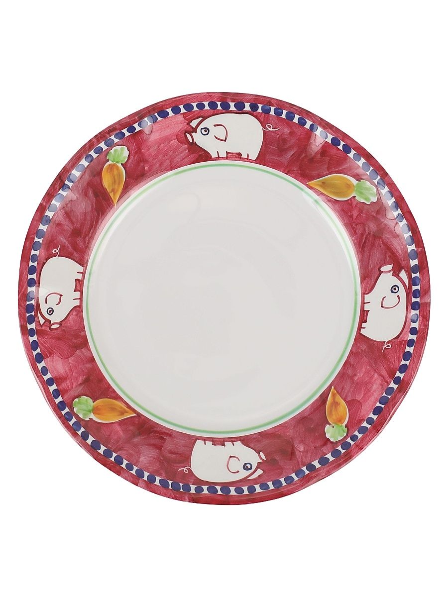 Melamine Campagna Porco Dinner Plate