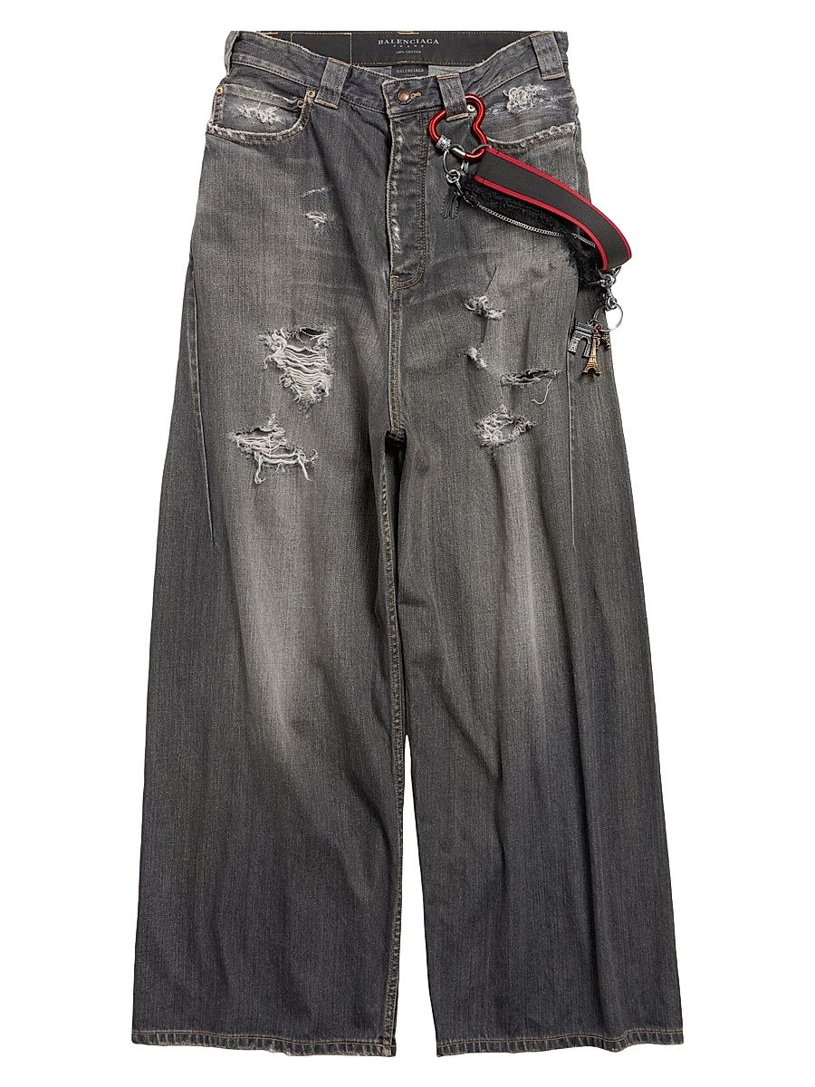 Men's Charms Baggy Jeans - Dark Grey - Size Large