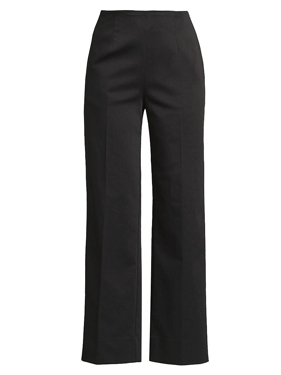 Women's Cotton Crop Chino Pants - Black - Size 6