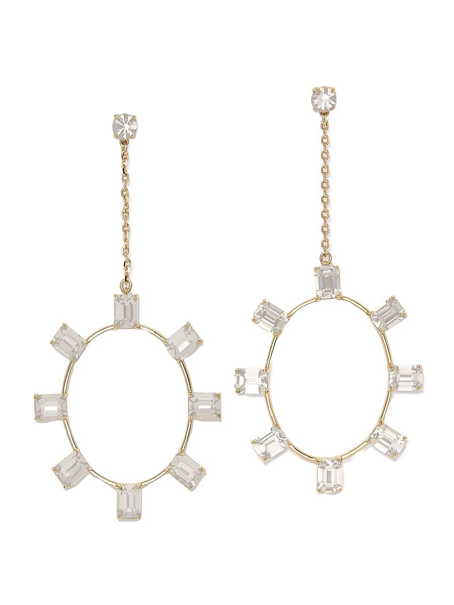 Women's Stone Jewelry Alanna Goldtone & Cubic Zirconia Drop Earrings - Gold