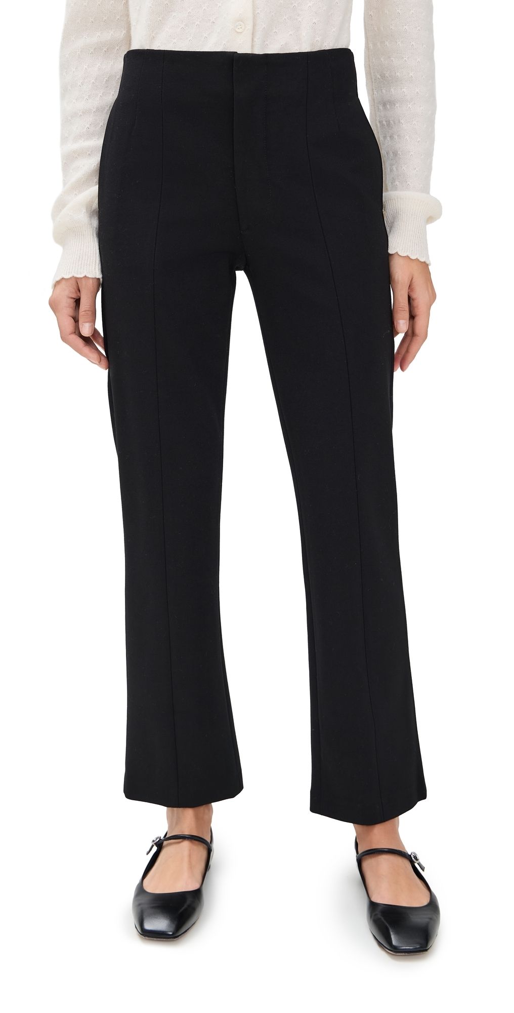 FRAME Le Sleek Straight Trousers Black 14