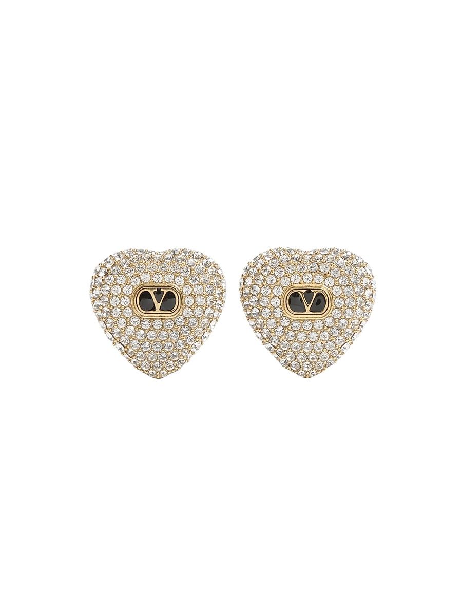 Women's Coeur Royal Metal, Enamel and Swarovski Crystal Earrings