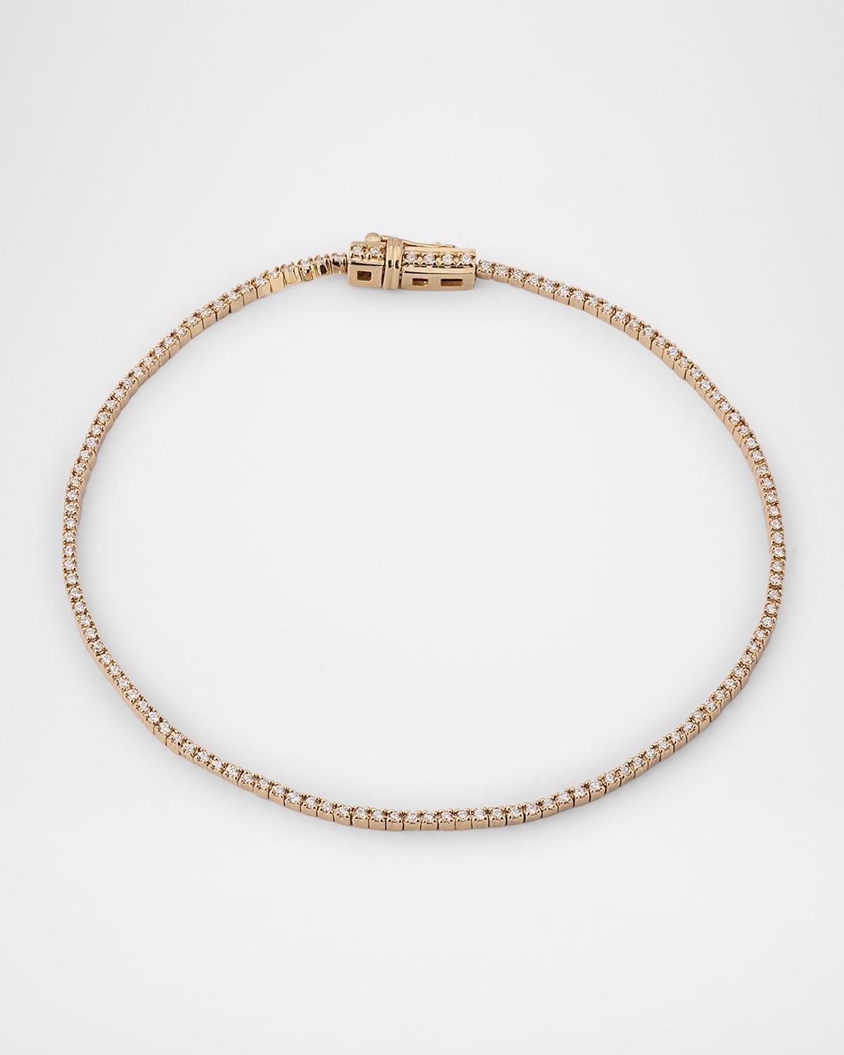 14K Gold Skinny Diamond Tennis Bracelet