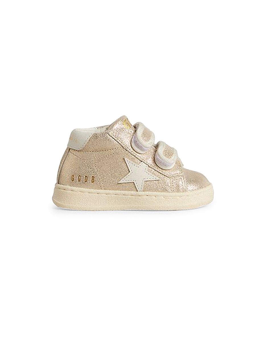 Baby Girl's & Little Girl's June Star Laminated Leather Sneakers - Sand White - Size 10 (Toddler)