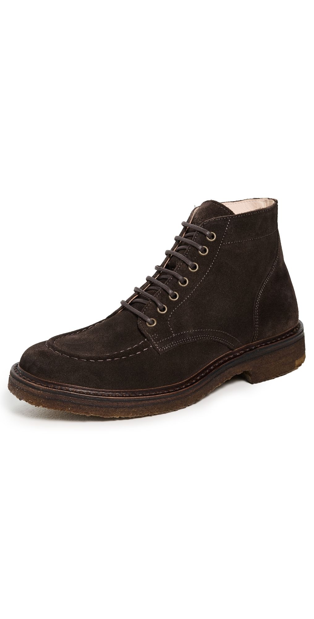 Astorflex Nuvoflex Suede Apron Toe Boots Dark Chestnut 46
