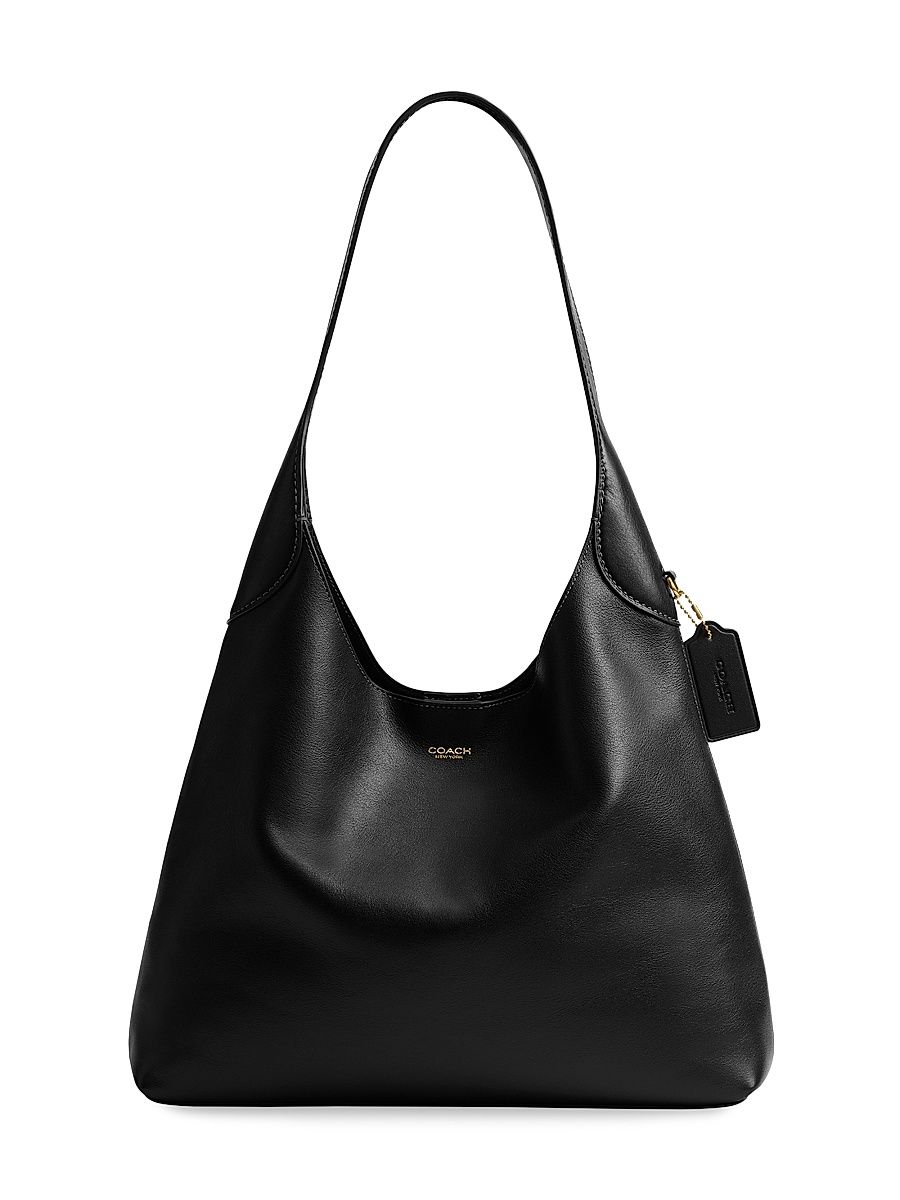 Women's Brooklyn Leather Shoulder Bag - Black