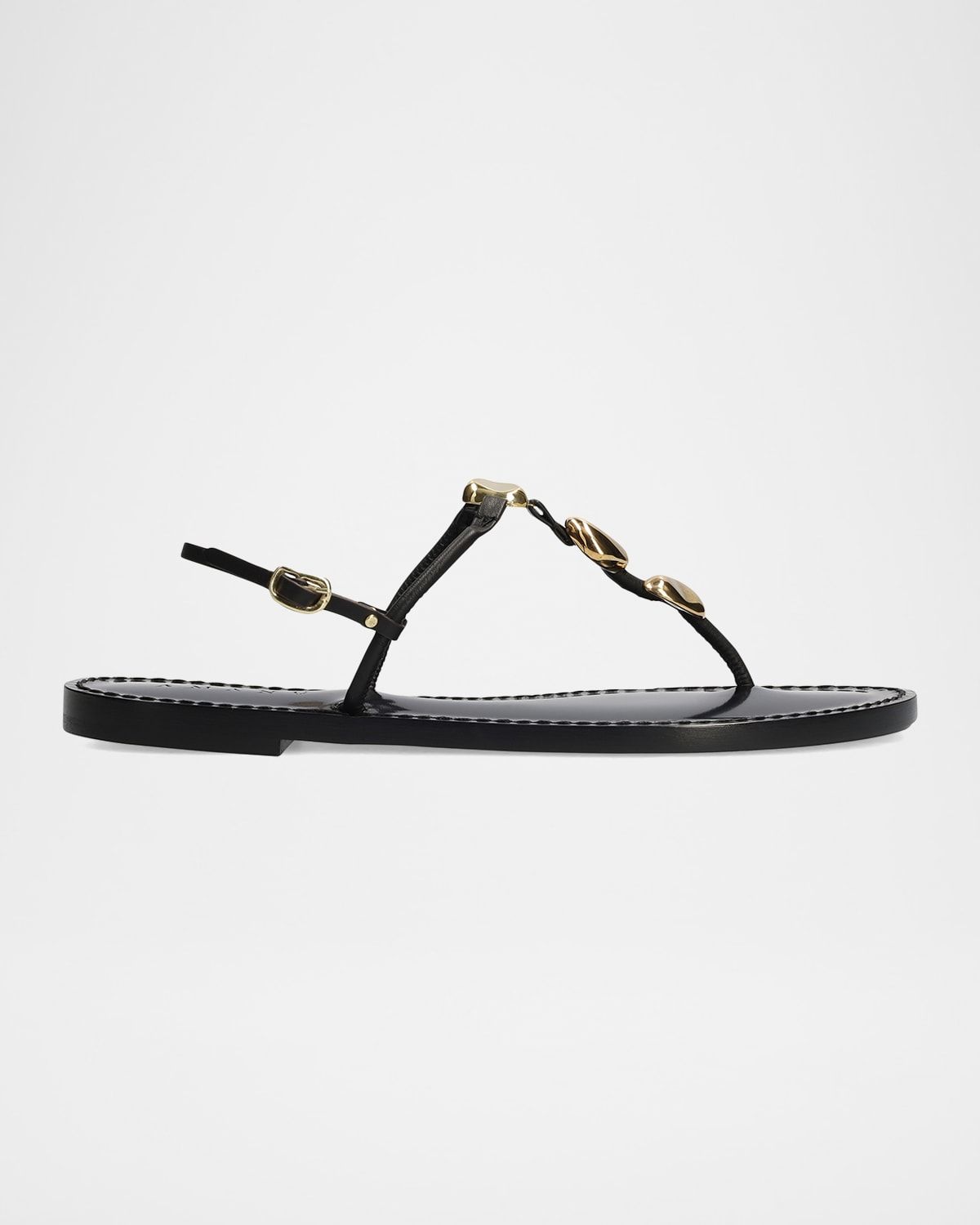 The Nairobi Leather T-Strap Sandals