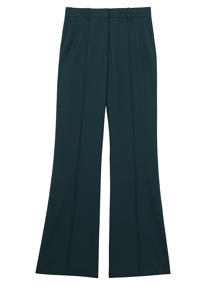 Women's Jade Wide-Leg Trousers - Green - Size 18