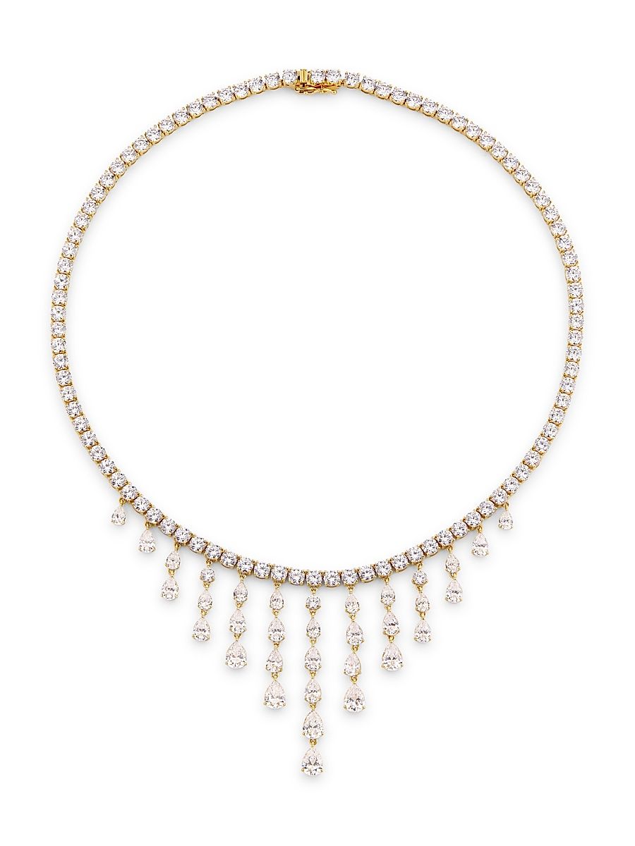 Women's Willow Drama 18K Gold-Plated & Cubic Zirconia Collar Necklace - Gold