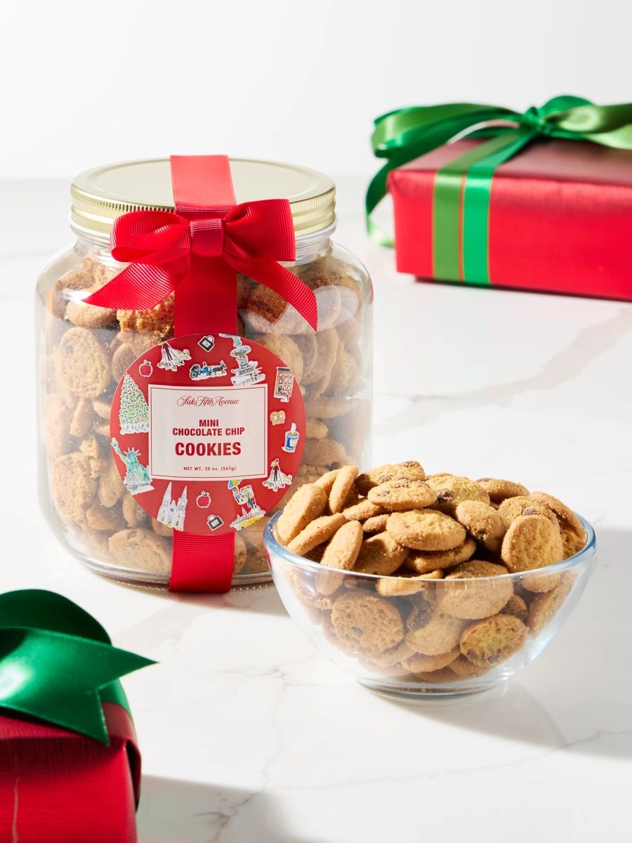 Saks Fifth Avenue Mini Chocolate Chip Cookies Half Gallon