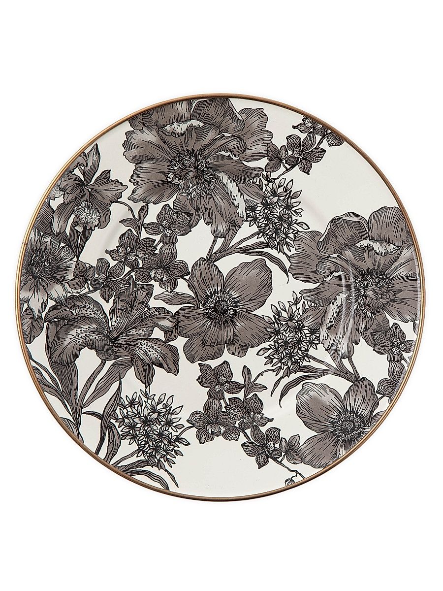 English Garden Sterling Enamel Salad/Dessert Plate