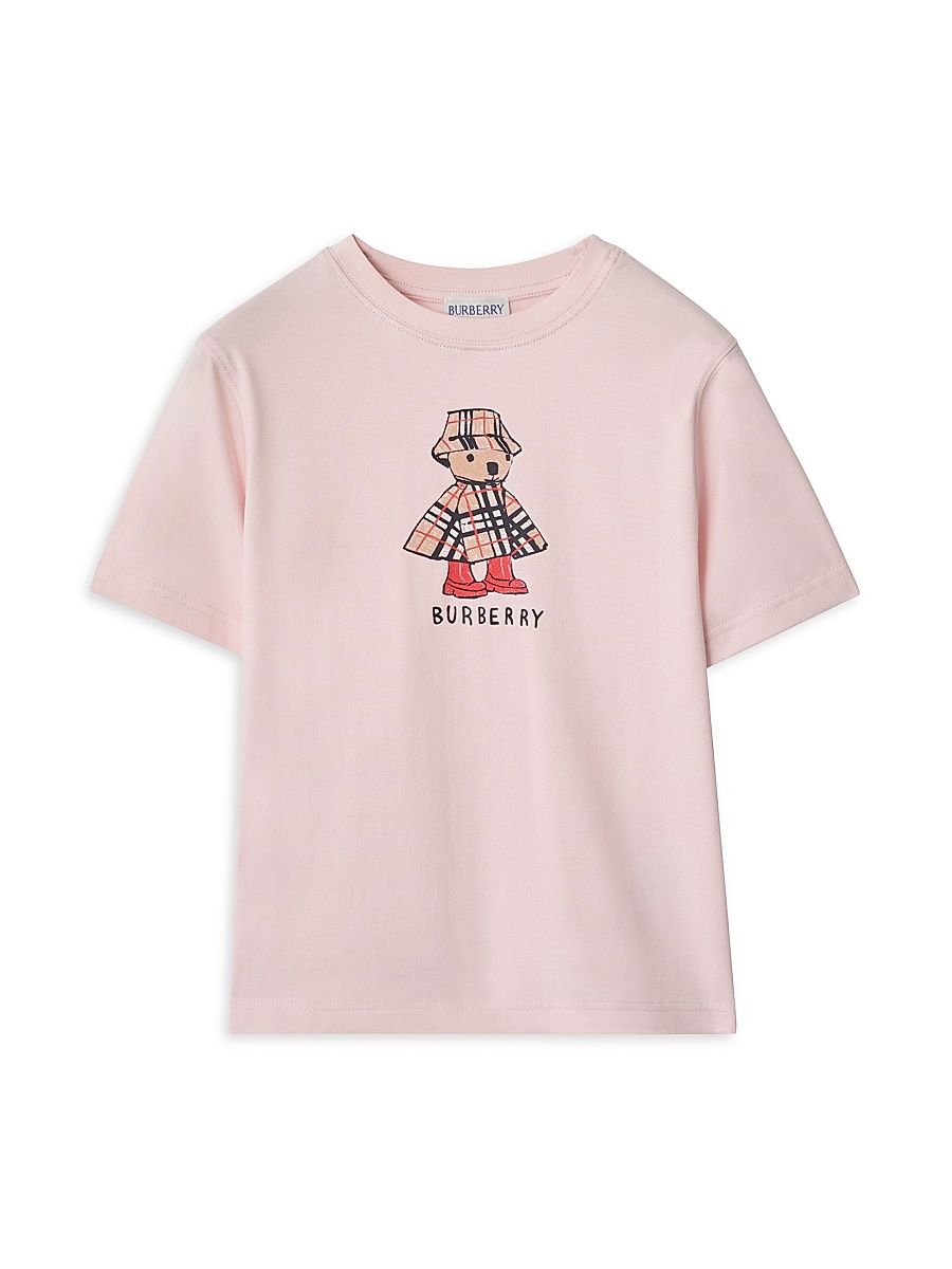 Baby Girl's, Little Girl's & Girl's Cedar Rainy Day Bear Cotton T-Shirt - Ice Pink - Size 6 Months