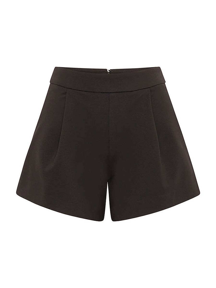 Women's Mari Flared Shorts - Black - Size Large