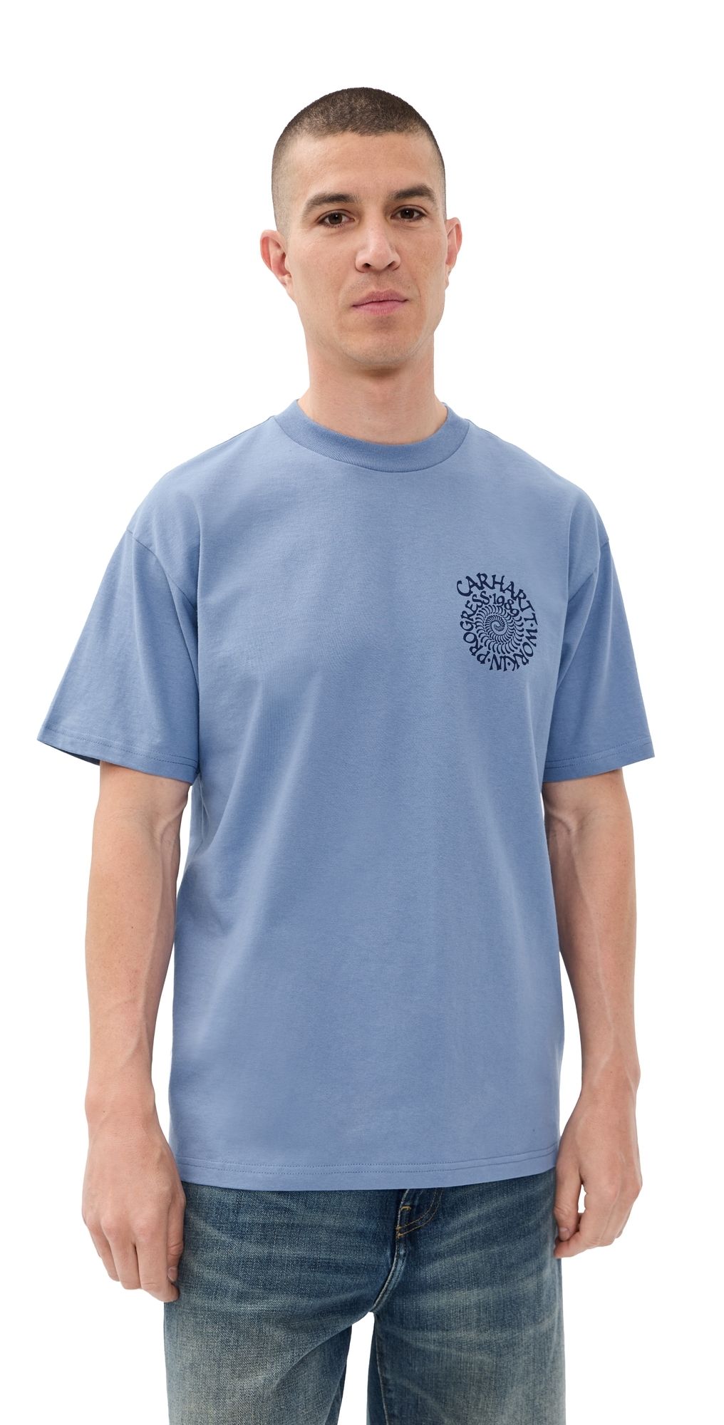 Carhartt WIP Spirals T-Shirt Gentle Blue XXL