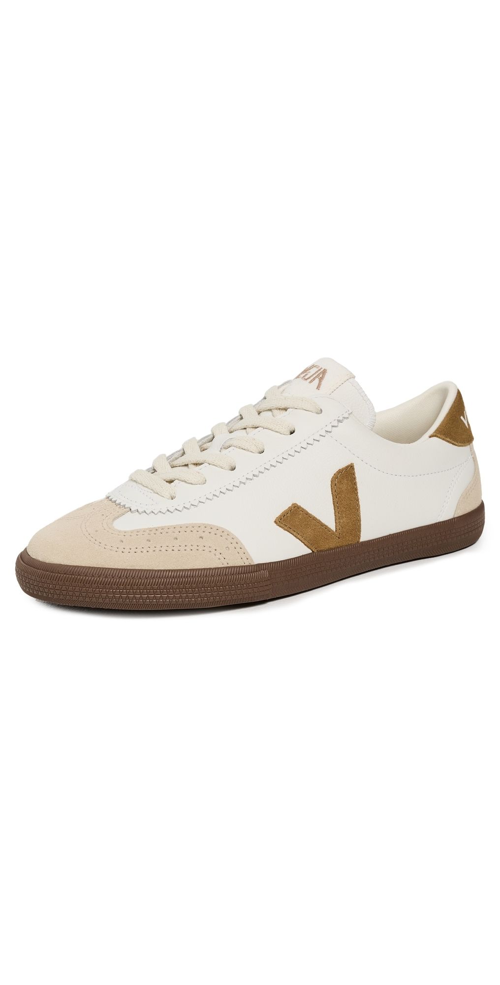 Veja Leather Volley Sneakers White Tent Bark 42