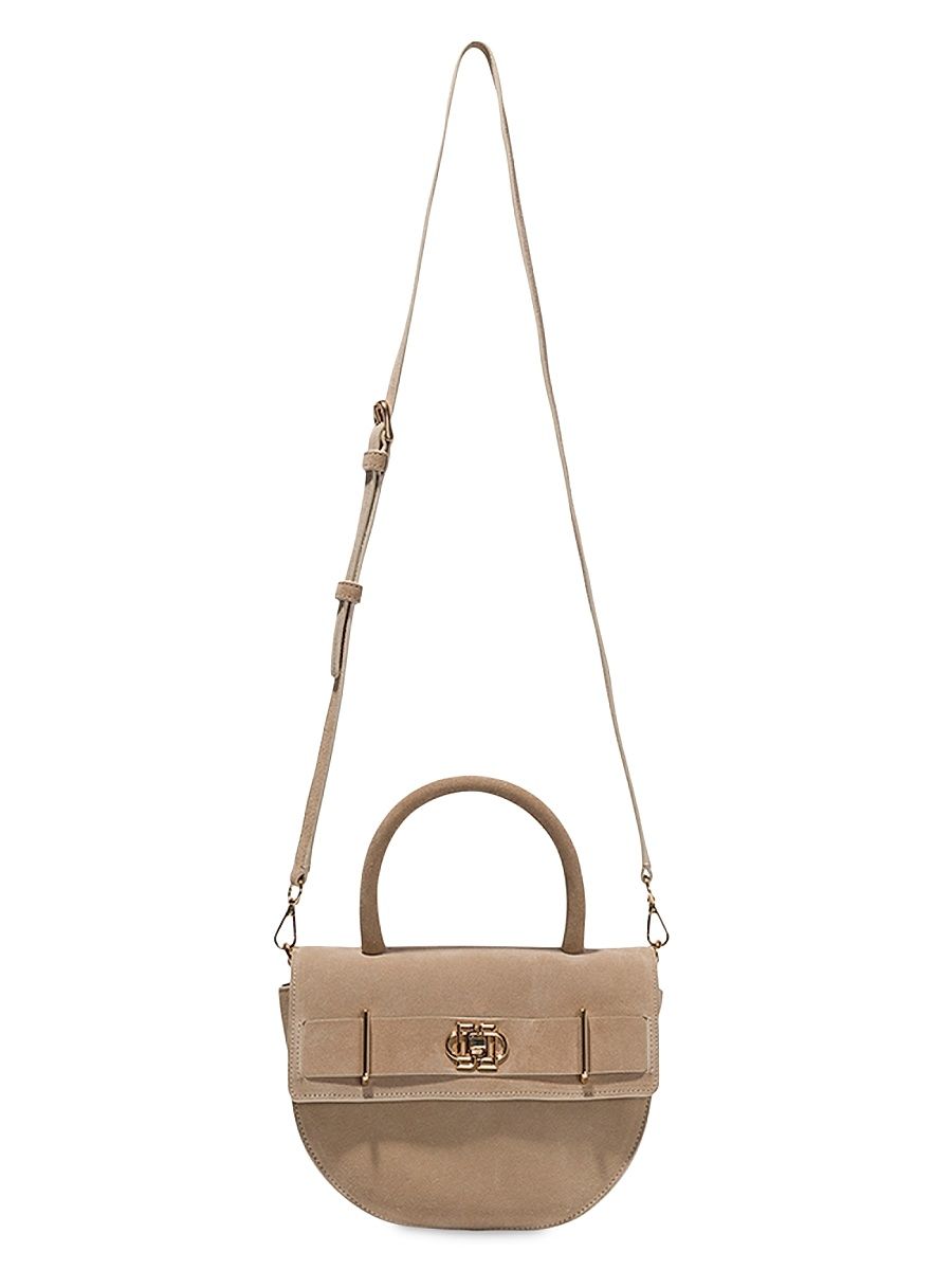 Women's Roan Suede Crossbody Bag - Beige