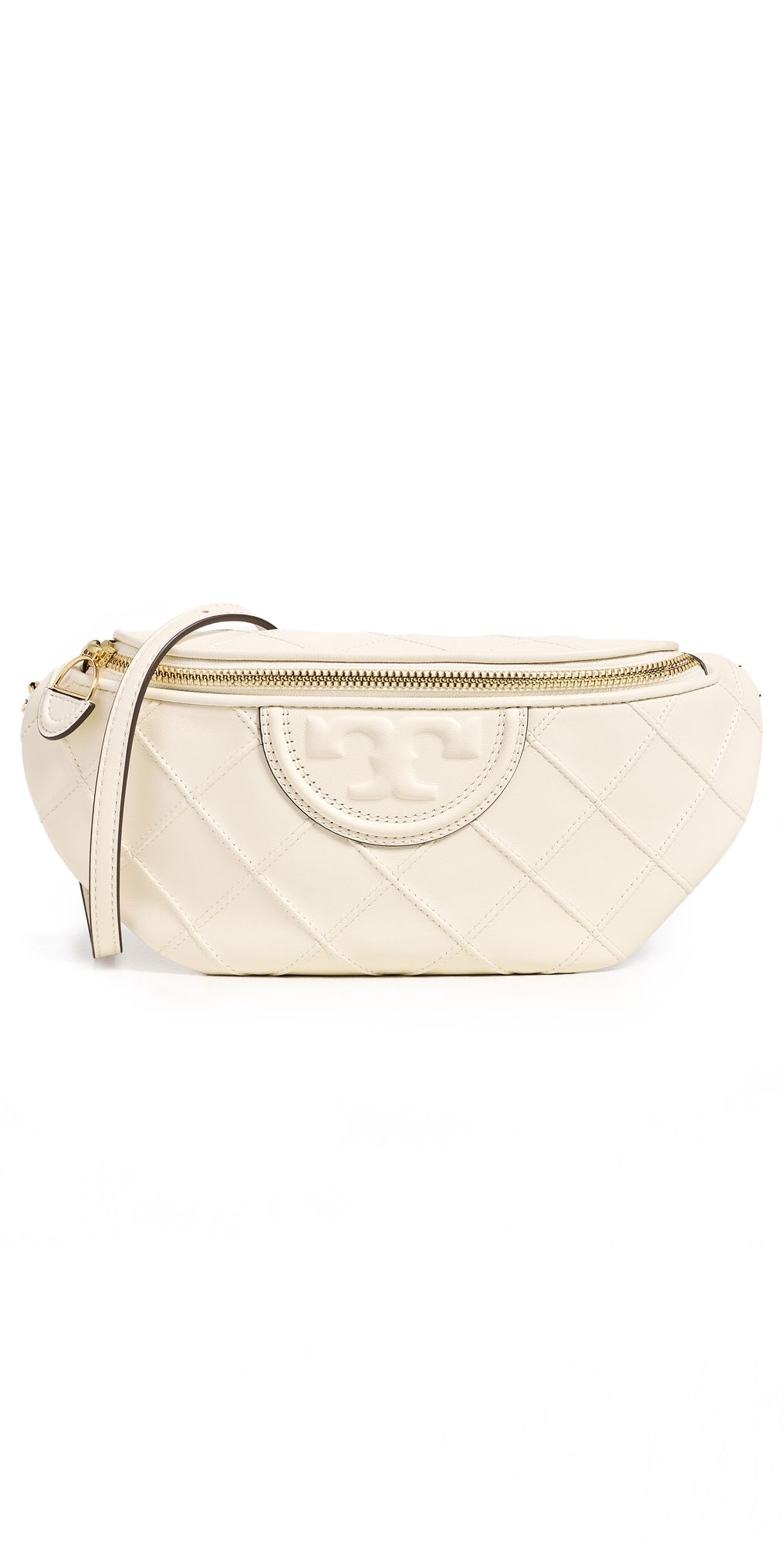 Tory Burch Fleming Convertible Belt Bag Light Cream One Size