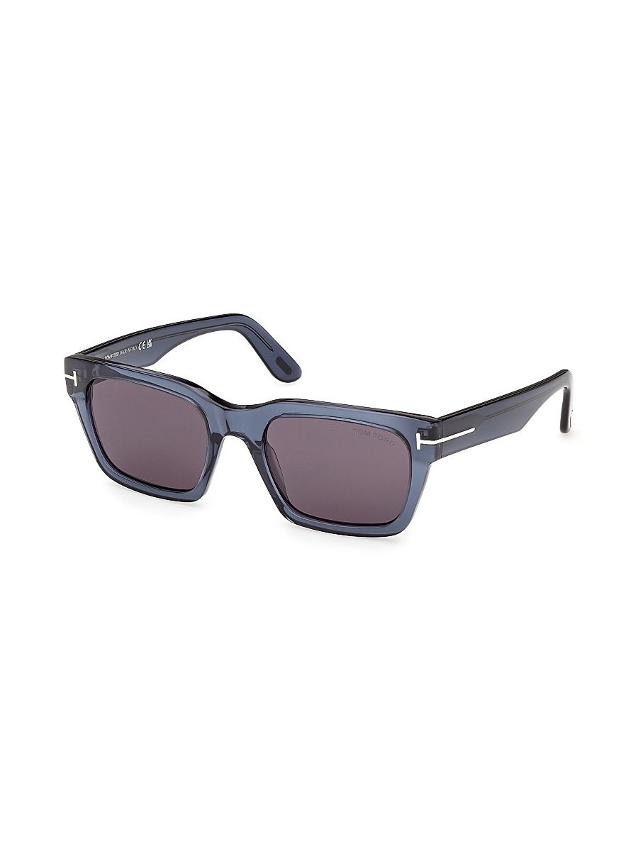 Men's Andy 55MM Square Sunglasses - Blue Black