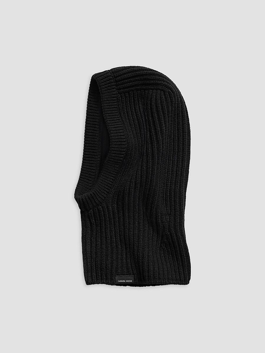 Canada Goose Women's Merino Wool-Cashmere Ribbed Balaclava - Black