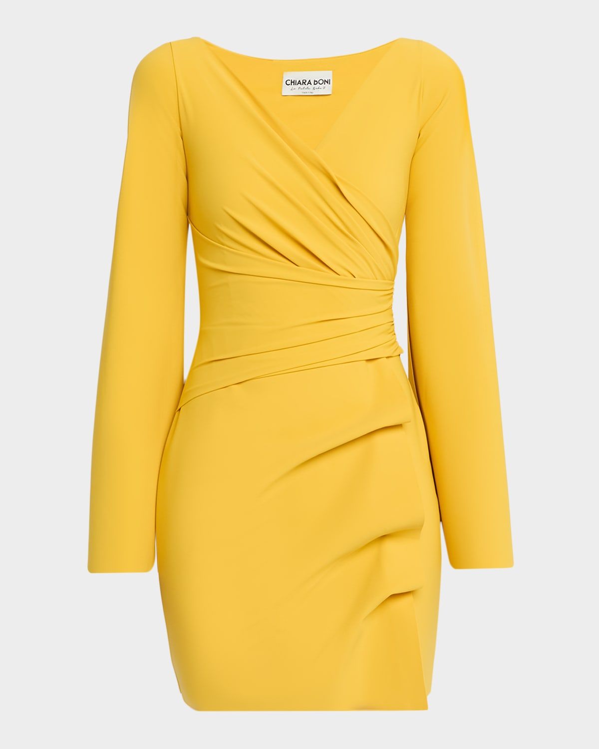 Isoshi Bodycon Faux Wrap Mini Dress