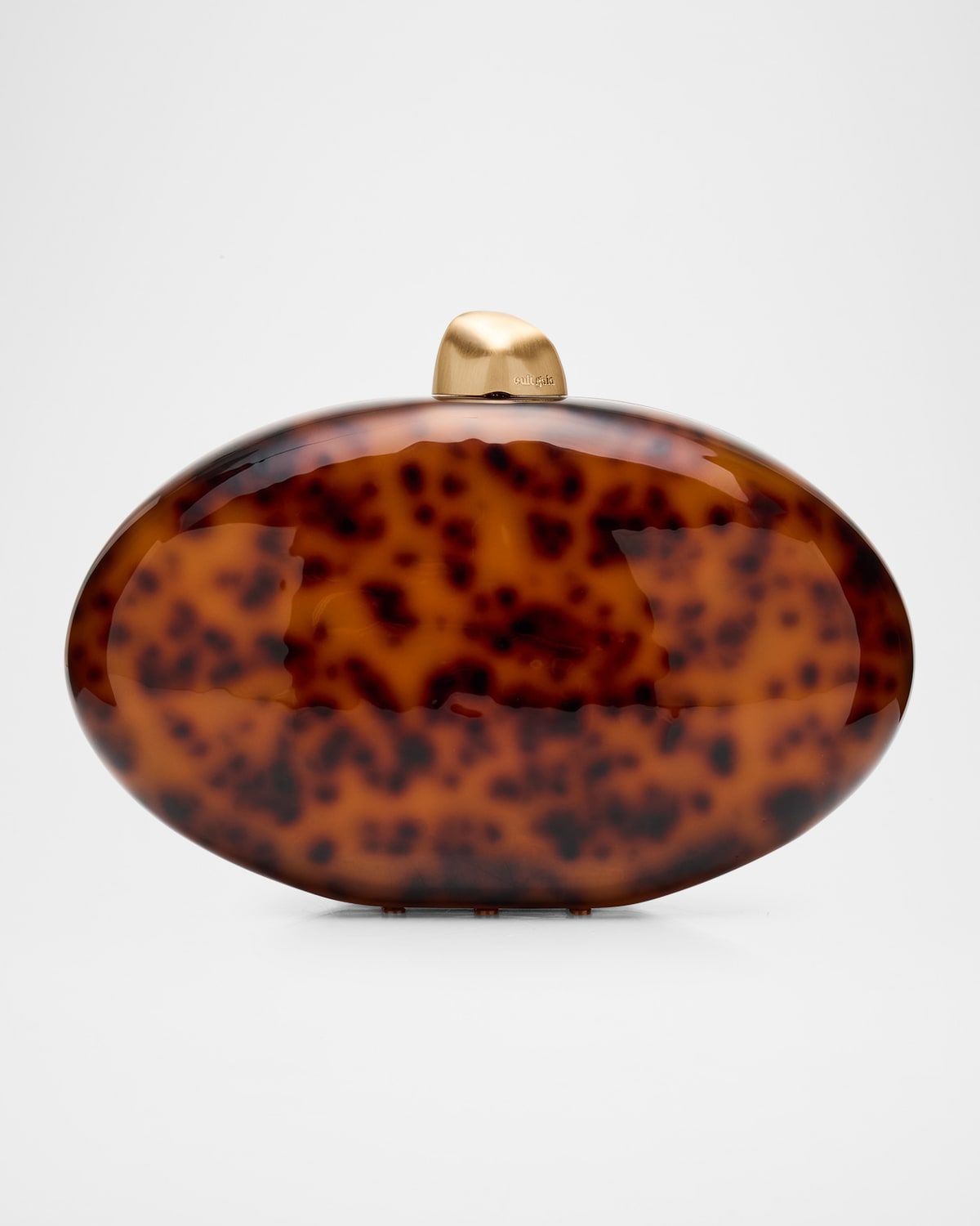 Eviana Tortoise Acrylic Clutch Bag