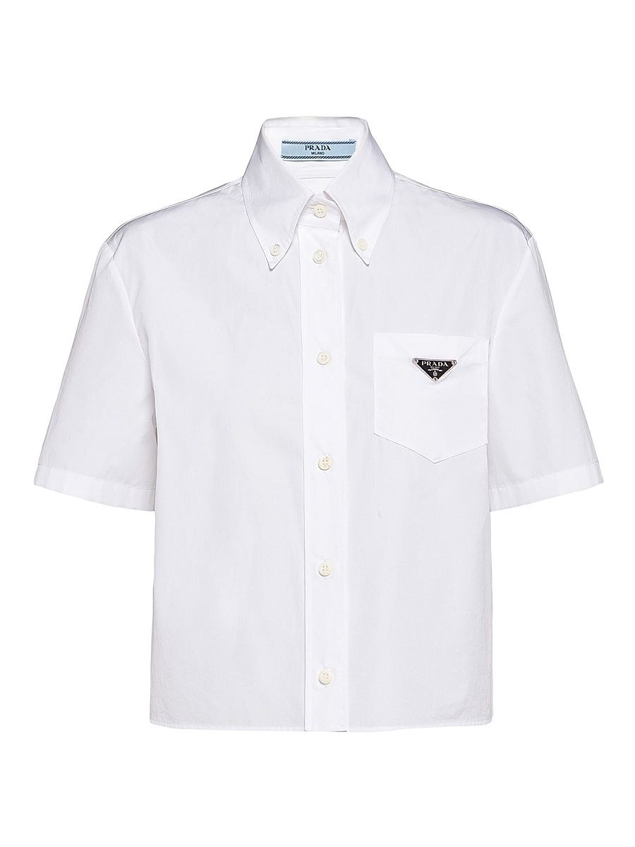 Women's Poplin Shirt - White - Size 4