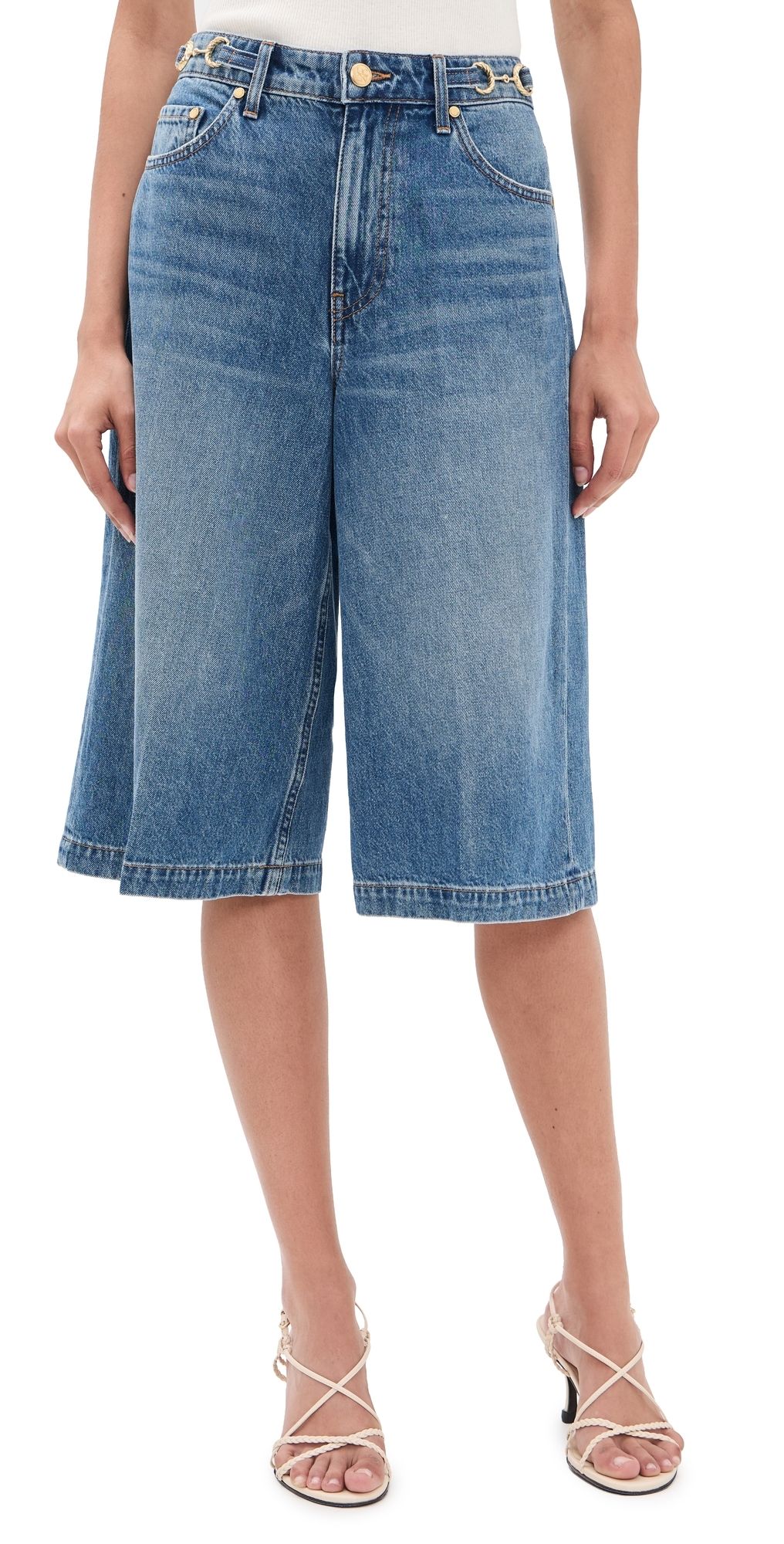 Ulla Johnson The Rowan Denim Shorts Danube 24