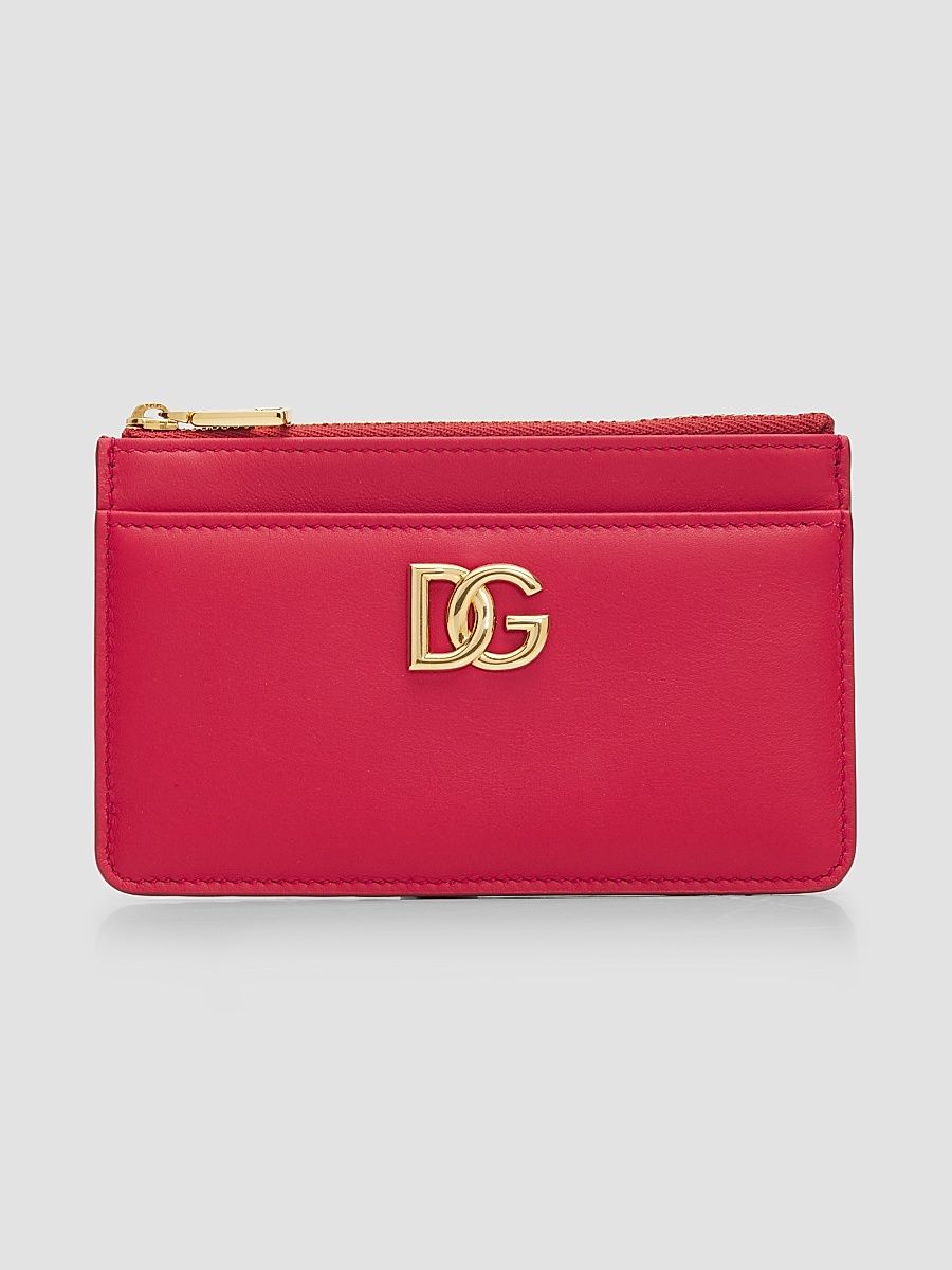 Women's Logo Zip Cardholder - Rosso