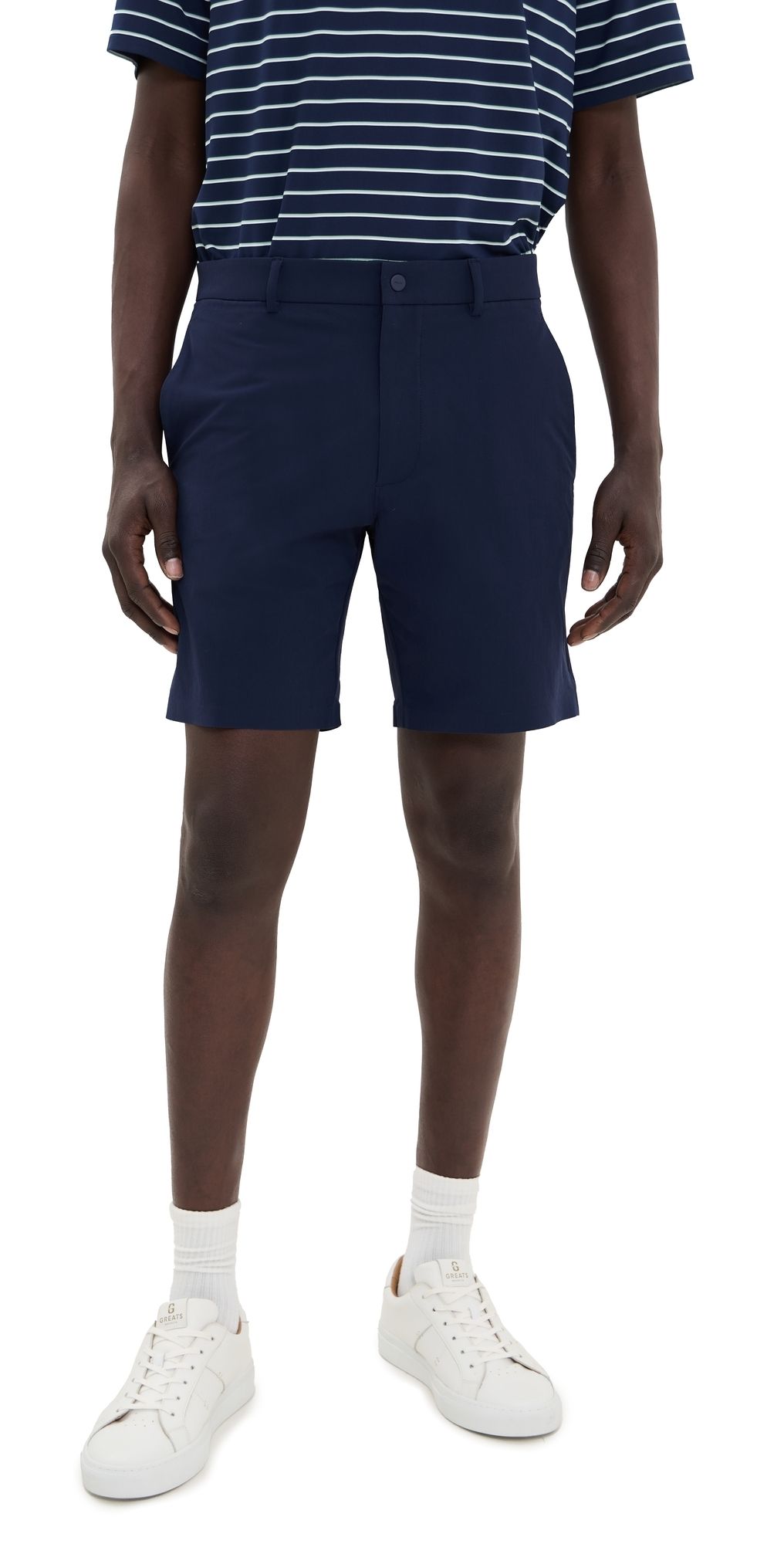 RLX Ralph Lauren On Course Matte Stretch Nylon Shorts 8 Refined Navy 33