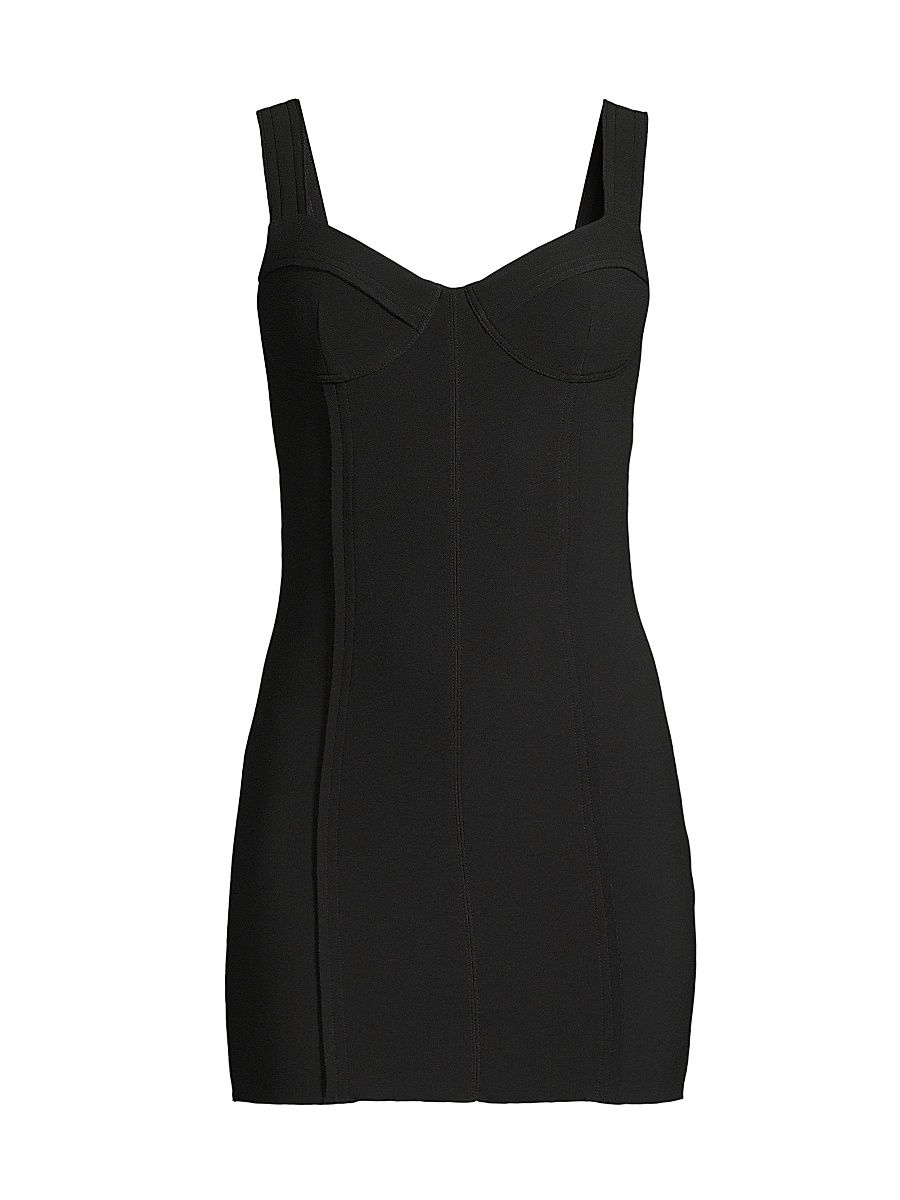 Women's Sybil Panelled Bustier Minidress - Black - Size 4
