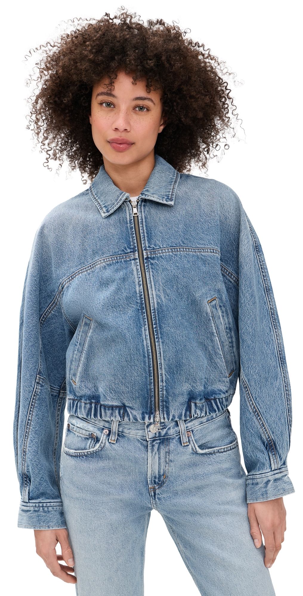 AGOLDE Dixon Cocoon Bomber Jacket Outbreak S