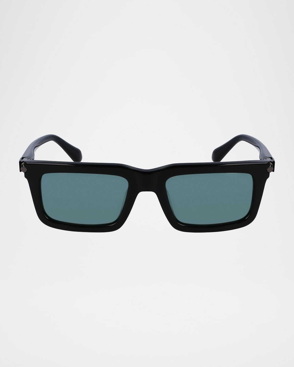 Men & apos;s Prisma Modified Acetate Rectangle Sunglasses, 53mm