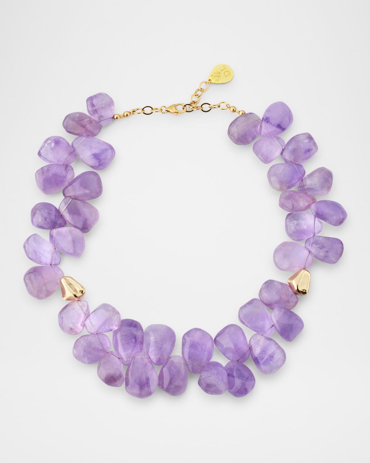 Up and Down Amethyst Accent Necklace