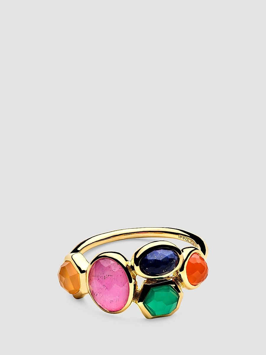 Women's Rock Candy Gelato 18K Yellow Gold & Multi-Gemstone Cluster Ring - Gold - Size 7