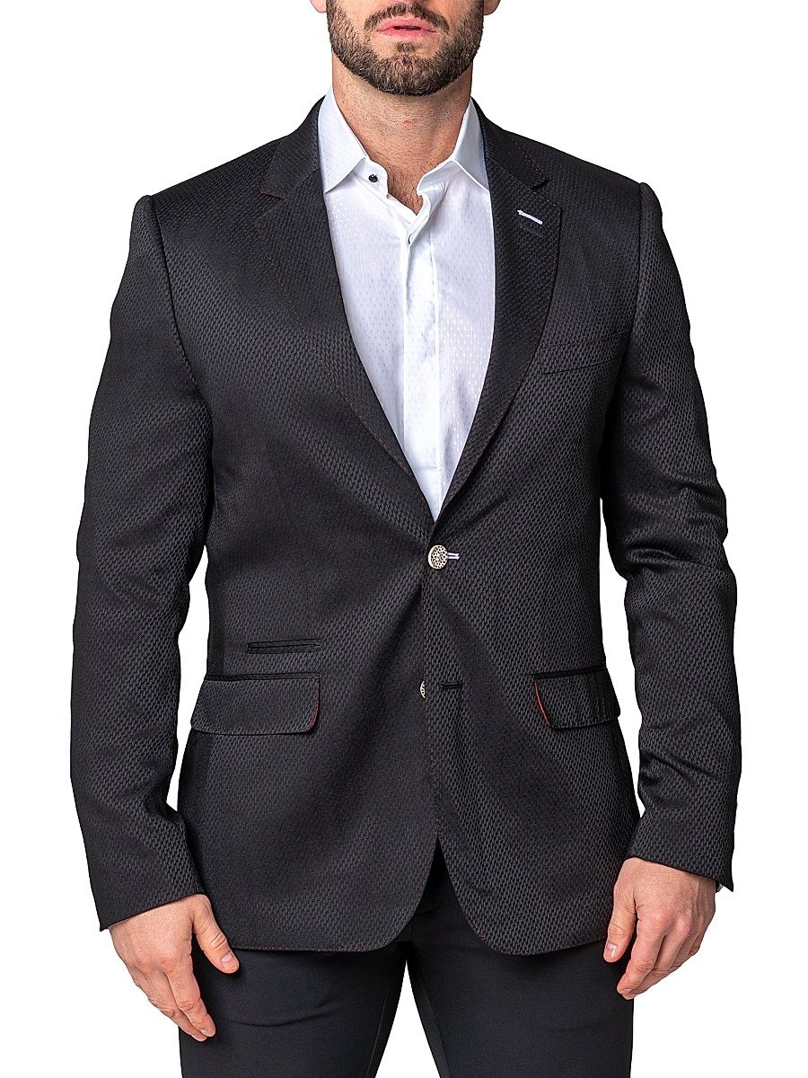 Men's Blazer Socrates - Black - Size Medium