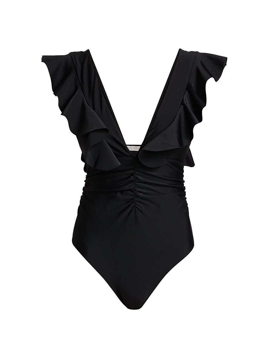 Women's Kaye One-Piece Swimsuit - Black - Size Large