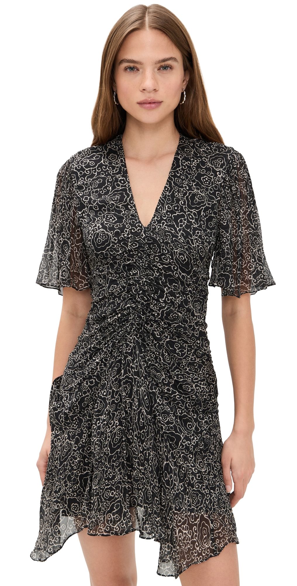Isabel Marant Étoile Vivienne Dress Black/Ecru 40