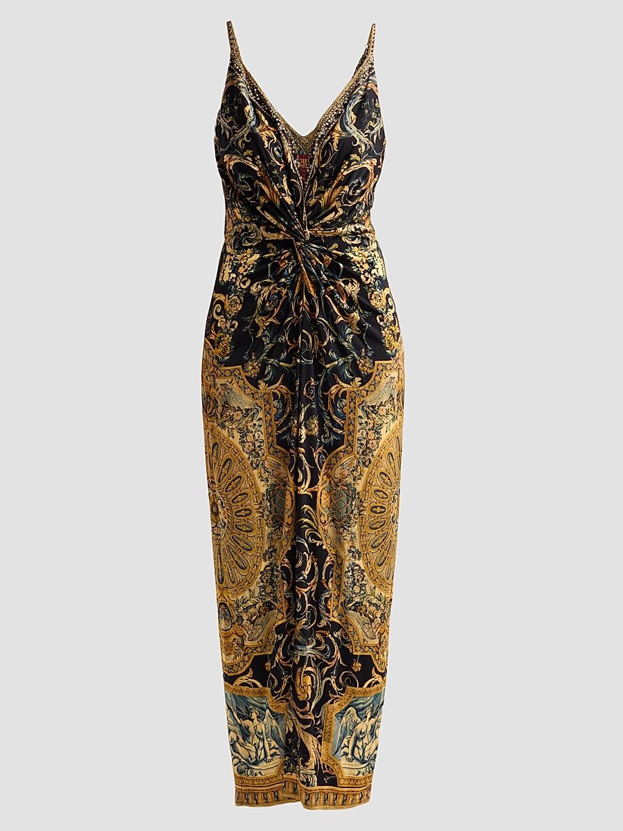 Women's Museum Memoirs Twist Front Maxi Dress - Museum Memoirs - Size Small