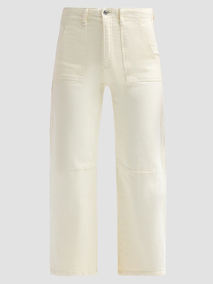 Women's Petite Utility Soft Barrel Jeans - Lemon Yellow - Size 31