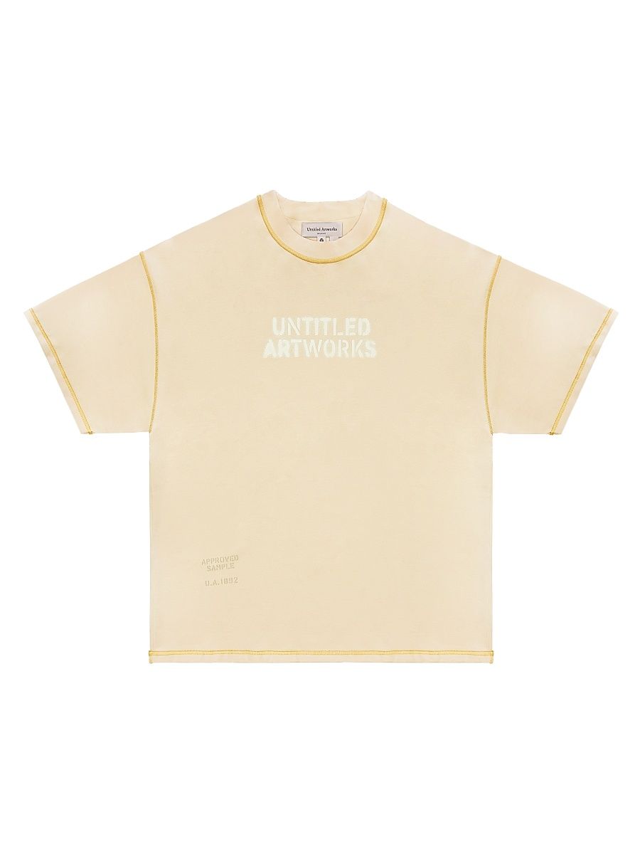 Men's The Beginning Is The End Logo T-Shirt - Cream - Size XXL