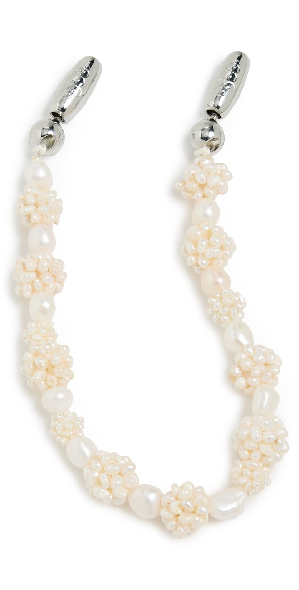 Ossa Cluster Pearl Wristlet Ivory One Size