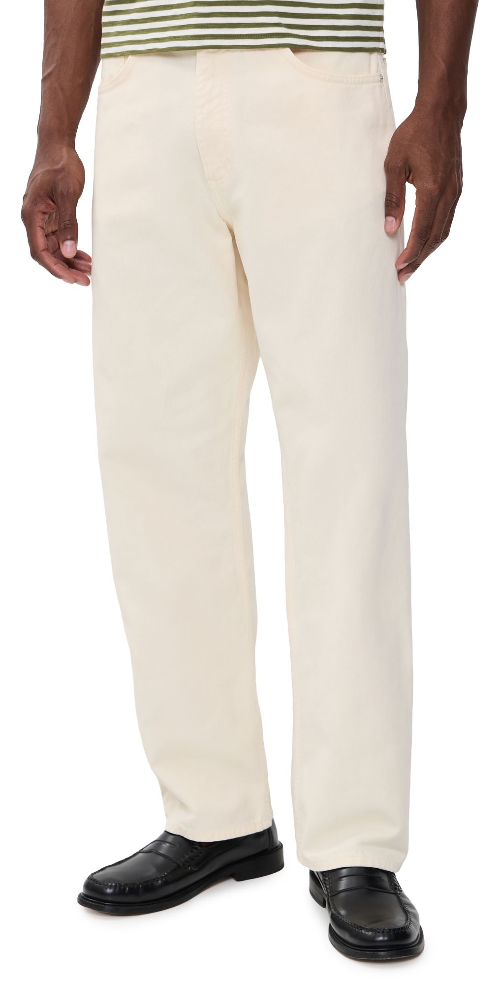 Norse Projects Korshavn Relaxed 5 Pocket Heavy Twill Pants Natural Ecru 34