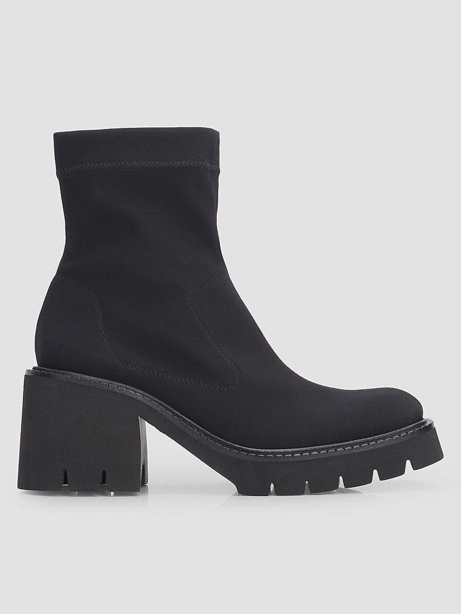Women's Zilia 65MM Stretch Nylon Ankle Boots - Black Way - Size 9