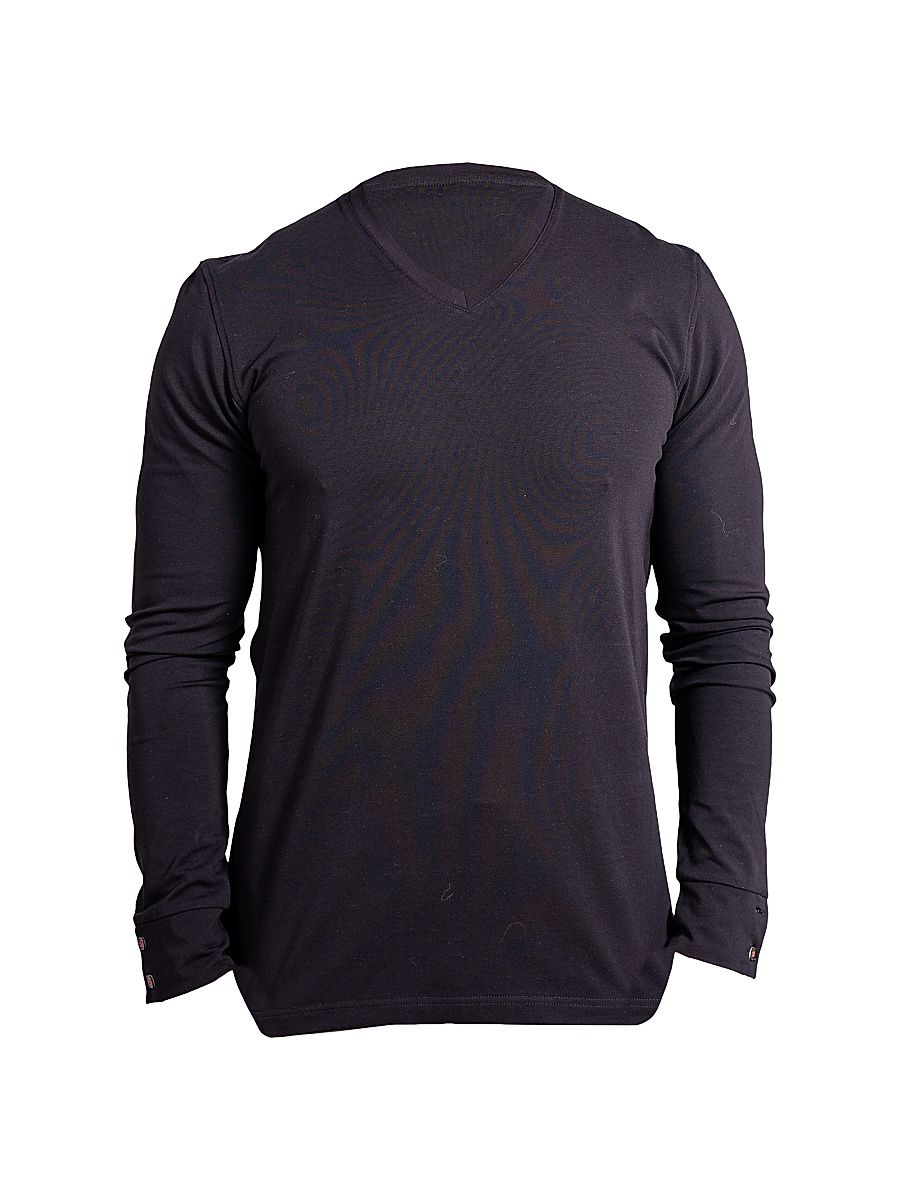 Men's V-Neck Edison Ascension Sweater - Black - Size XXXL