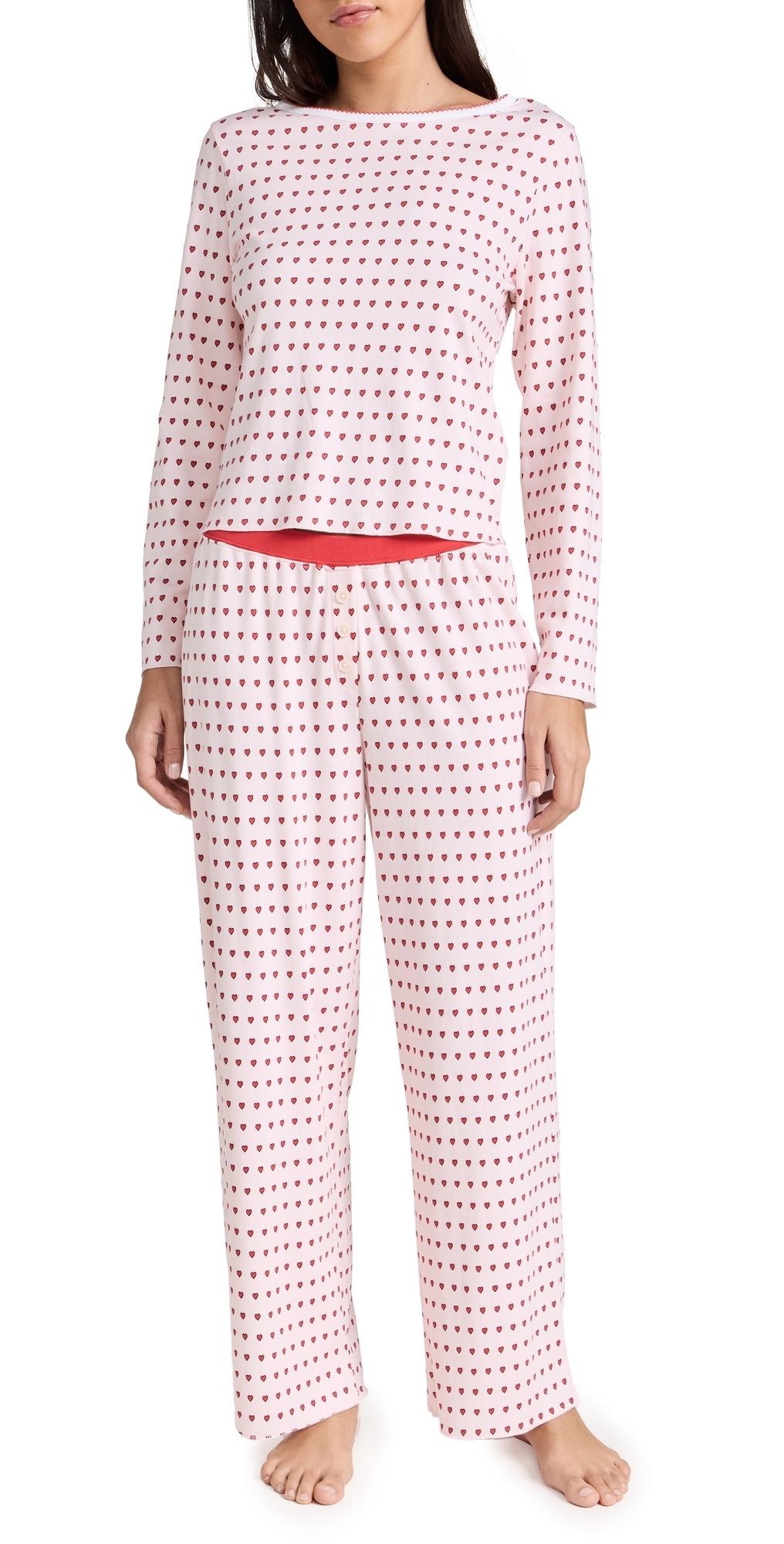 Cozyland by Morgan Lane Ellie Pajama Set Blush M
