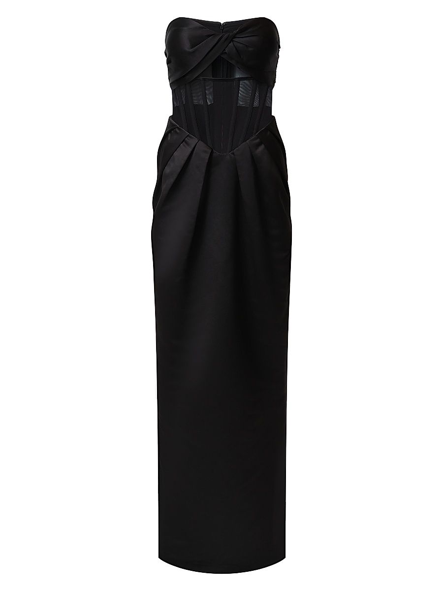 Women's Elizabeth Strapless Gown - Black - Size 6