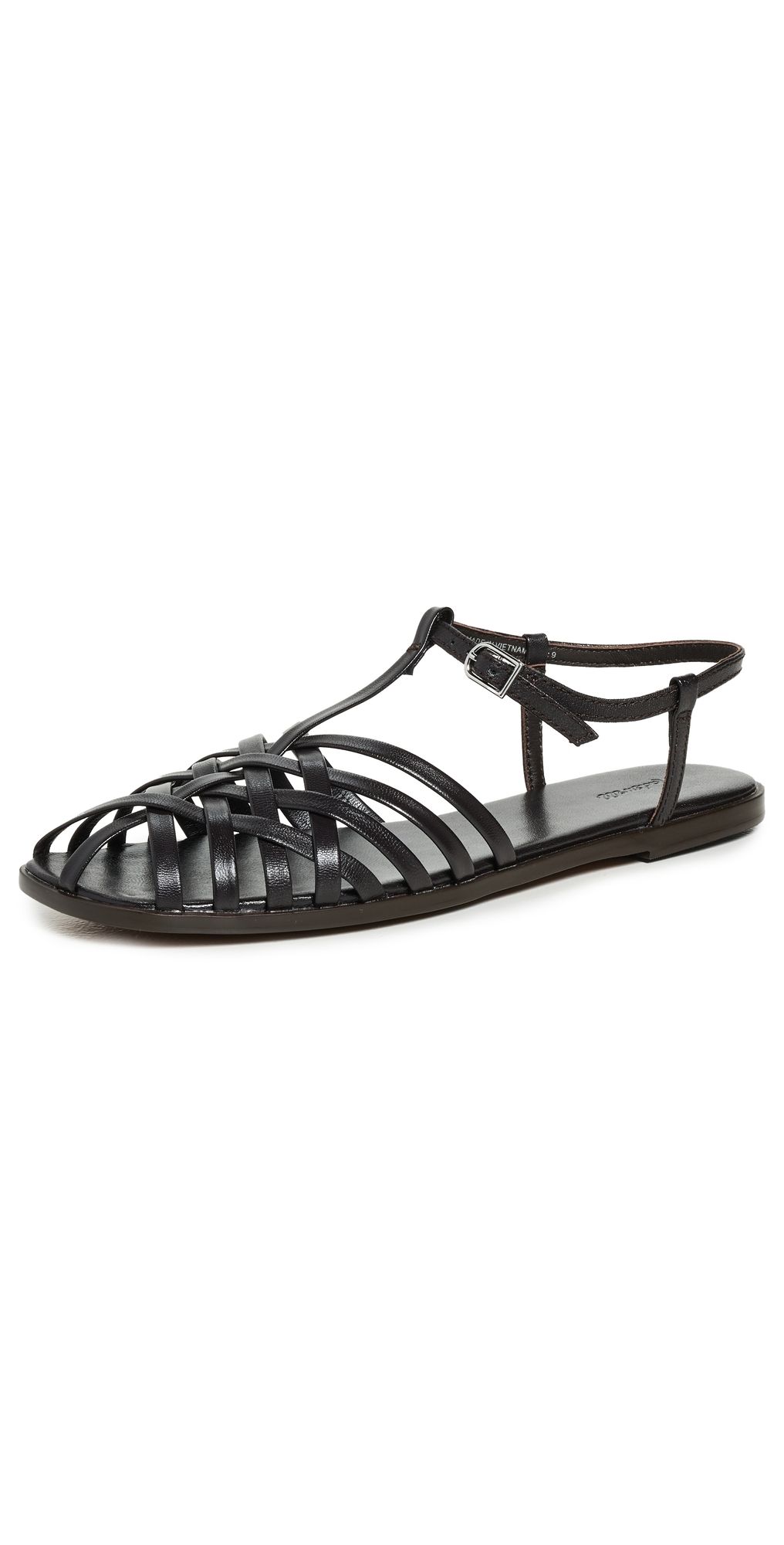 Madewell The Milano Fisherman Sandal Dark Carob 6.5